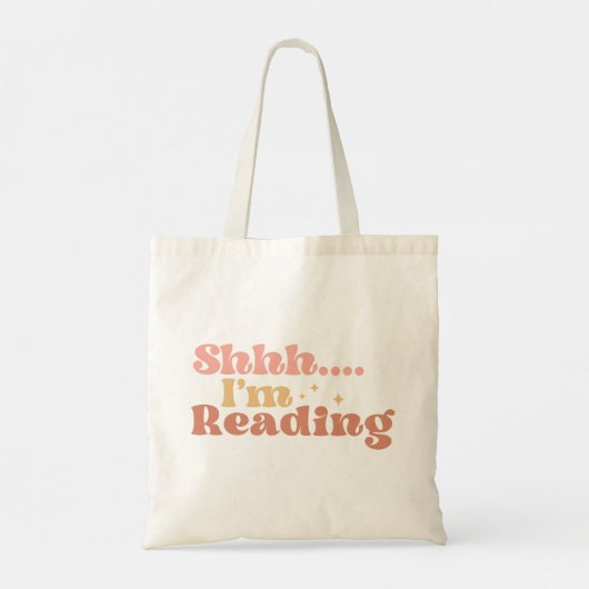 Shhh, ik lees tote bag (Achterkant)