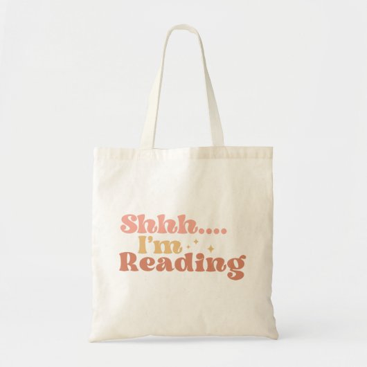 Shhh, ik lees tote bag (Voorkant)