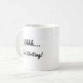 Shhh.. Ik schrijf Mok (Voorkant links)