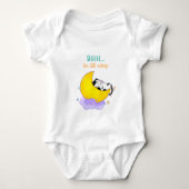 "Shhh, ik slaap nog steeds" Cute Kat Sleep op Moon Romper (Voorkant)