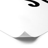 Shhh, ik stink grappige hersenscheet woordspeling poster (Hoek)