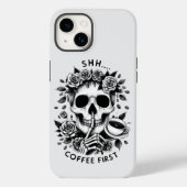 Shhh... Koffie eerst Case-Mate iPhone Case (Achterkant)