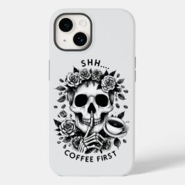 Shhh... Koffie eerst Case-Mate iPhone 14 Hoesje