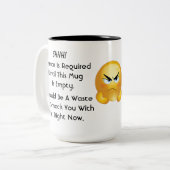 SHHH! Koffie-Mok-bruik Tweekleurige Koffiemok (Voorkant links)