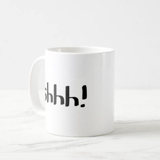 Shhh! Koffiemok (Voorkant links)