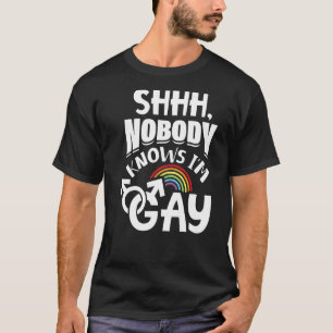 Shhh Niemand Weet Ik Ben Gay LGBT Pride 1 T-shirt