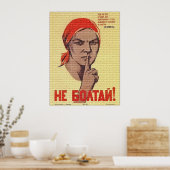 Shhh Poster (Keuken)