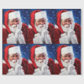 SHHH Santa Cadeaupapier (Vlak)