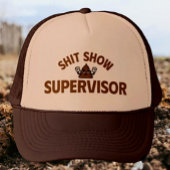 Shhh Show Supervisor Funny Trucker Hat Trucker Pet