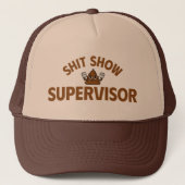 Shhh Show Supervisor Grappige Trucker Hoed Pet (Voorkant)