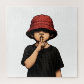 Shhh Silence Please Children's puzzle game. Legpuzzel (Verticaal)