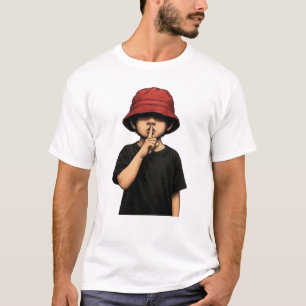 Shhh Stilte Alsjeblieft T-Shirt Minimale Street