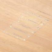 Shhh.. Surprise Birthday Party Gold Foil Confetti Acryl Uitnodigingen (Laagn)