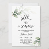 SHHH Surprise Green Vrijgezellenfeest Kaart (Voorkant)