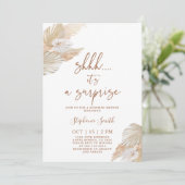 Shhh Surprise Pampas Grass Shower Kaart (Staand voorkant)