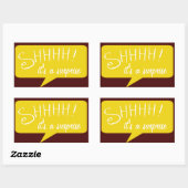 Shhh Surprise Party - Sticker - Maroon en Goud (Vel)