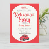 Shhh Surprise Retirement Party Invitation Kaart (Staand voorkant)