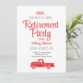 Shhh Surprise Retirement Party Invitation Kaart (Staand voorkant)