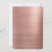 Shhh! Surprise Roos Gold Verjaardagsfeest Kaart (Achterkant)