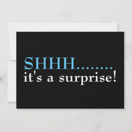 Shhh Surprise Seventieth Birthday Party Kaart