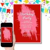 Shhh Surprise Verjaardagsfeest Preppy Pink Glam F Kaart