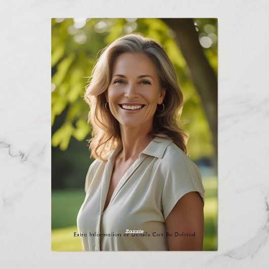 Shhh Surprise Verjaardagsfeest Preppy Pink Glam Folie Uitnodiging (Achterkant)