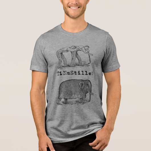 "shhh..." T-shirt grijs (Voorkant)
