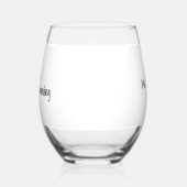 “Shhh…Teacher Unwinding” Personalized Teacher Wijnglas Zonder Voet (Links)