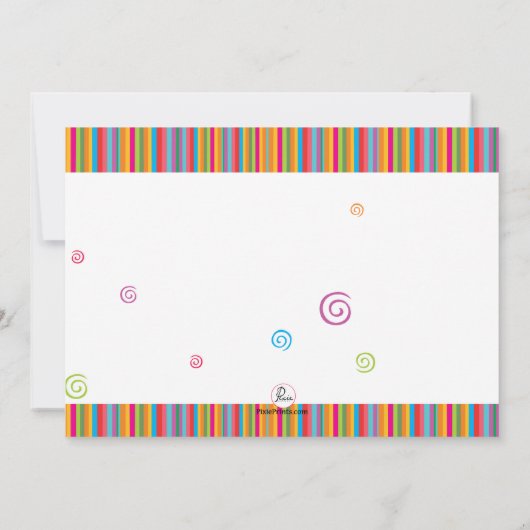 Shhh...Uitnodiging voor verrassende partijen Kaart (Achterkant)