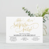 SHHH Verrassingsfeestje Kaart (Staand voorkant)