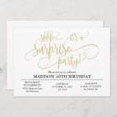 SHHH Verrassingsfeestje Kaart (Voorkant / Achterkant)