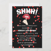 SHHH! Verrassingsverjaardagsfeestje Kaart (Voorkant)