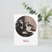 Shhh! Wat de Butler zag -  stripversie Briefkaart (Staand voorkant)