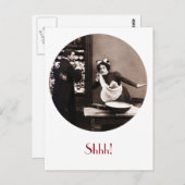 Shhh! Wat de Butler zag -  stripversie Briefkaart (Voorkant / Achterkant)