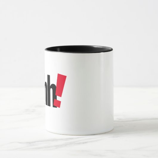 Shhh.. Wees stil Funny Mug - Humoureuze koffiebeke Mok (Midden)