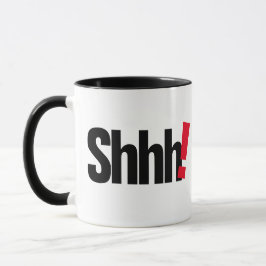 Shhh.. Wees stil Funny Mug - Humoureuze koffiebeke Mok