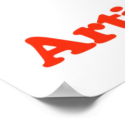 Shhhh Artist op het werk schilder Poster (Hoek)