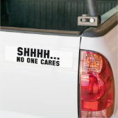 Shhhh... Geen zorgen Bumpersticker (Op Truck)