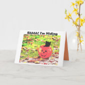 Shhhh! Ik ben Hiding Kaart (Gele Bloem)