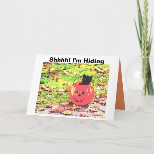 Shhhh! Ik ben Hiding Kaart (Voorkant)