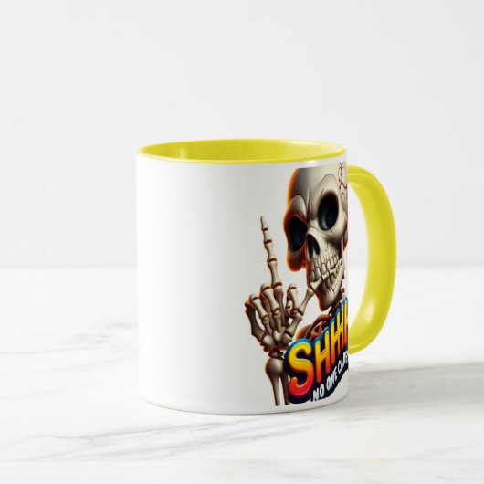 SHHHH... niemand bekommert zich om een beklijvende Mok (Voorkant rechts)