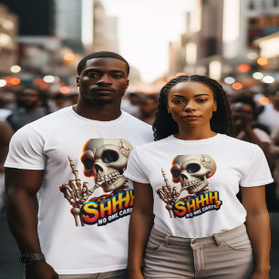 SHHHH... niemand bekommert zich om een beklijvende T-shirt