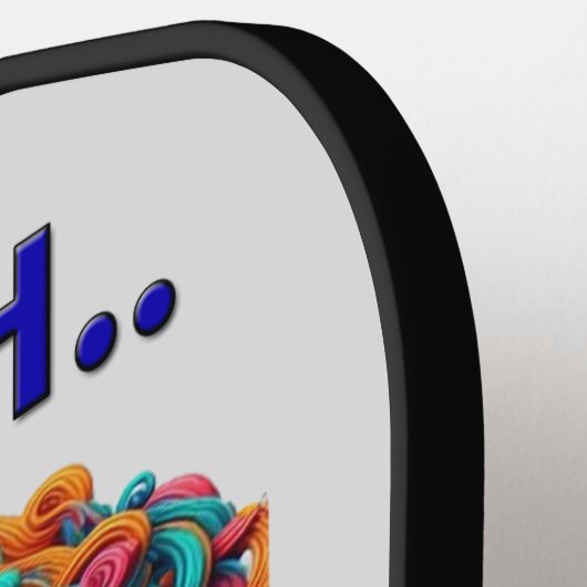 SHHHH... Niemand geeft om een excentrieke schedelm Pickleball Paddle (Links Detail)