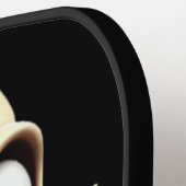 SHHHH... Niemand geeft om skelet met groene ogen Pickleball Paddle (Links Detail)