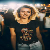 SHHHH... Niemand geeft om stil skelet T-shirt