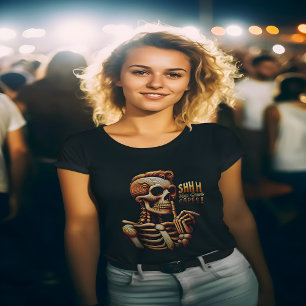 SHHHH... Niemand geeft om stil skelet T-shirt