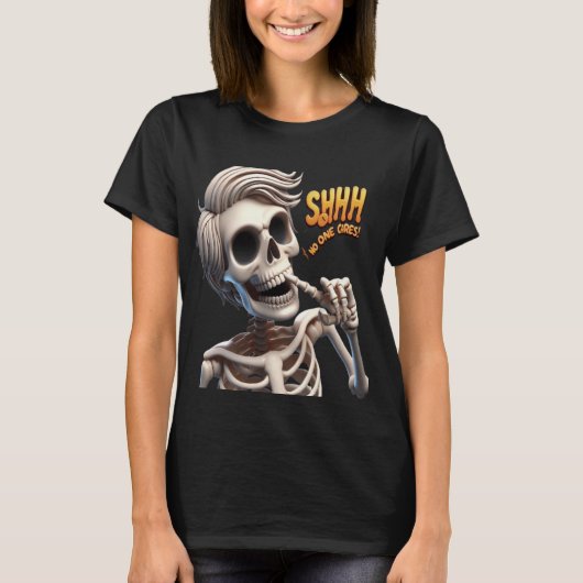 SHHHH... Niemand geeft om uniek en eigenzinnig T-shirt (Voorkant)