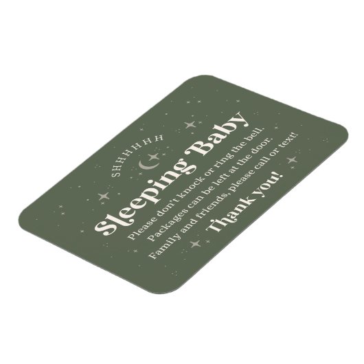 Shhhh Slapende Baby Magneet (Linkerzijde)