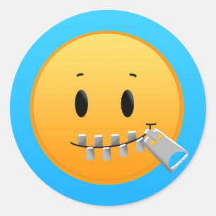 Shhhh... (stille sticker) ronde sticker