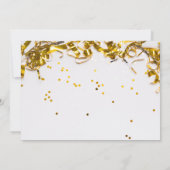 Shhhh Surprise Party Invitation | Goudballonnen Kaart (Achterkant)